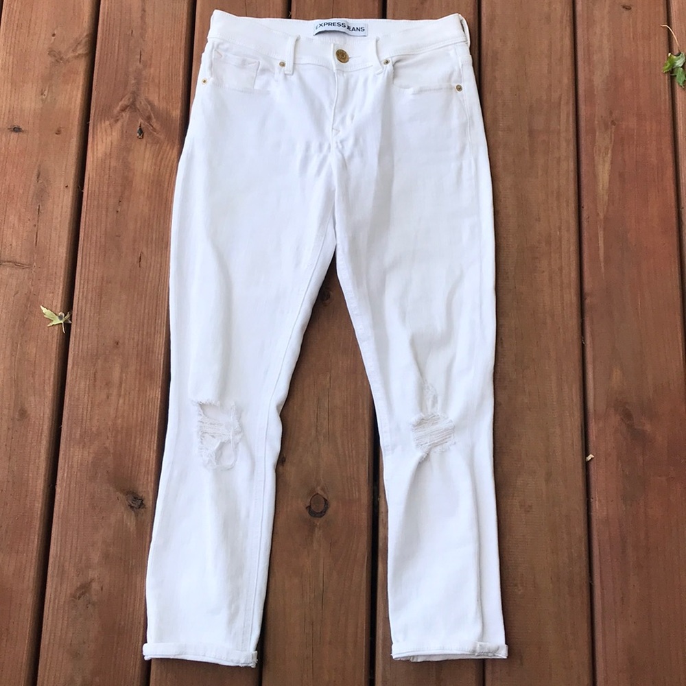Express Cropped Legging Mia Mid Rise Jeans
